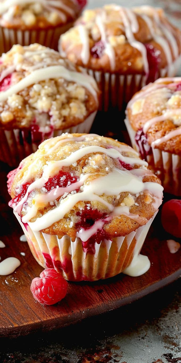 White Chocolate Raspberry Muffin